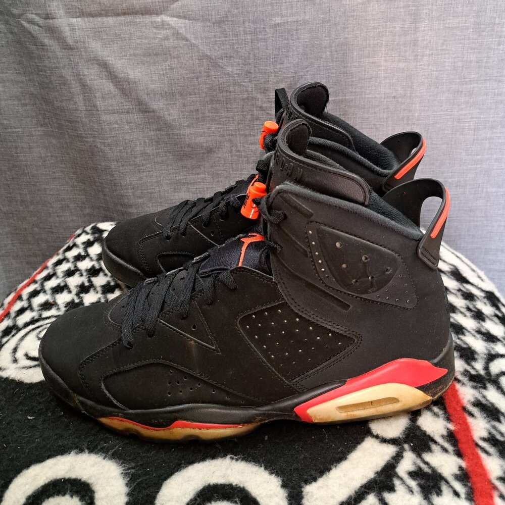 %Size 11 Nike Air Jordan 6 Retro Infrared 2019 384664-060 Men AJ3